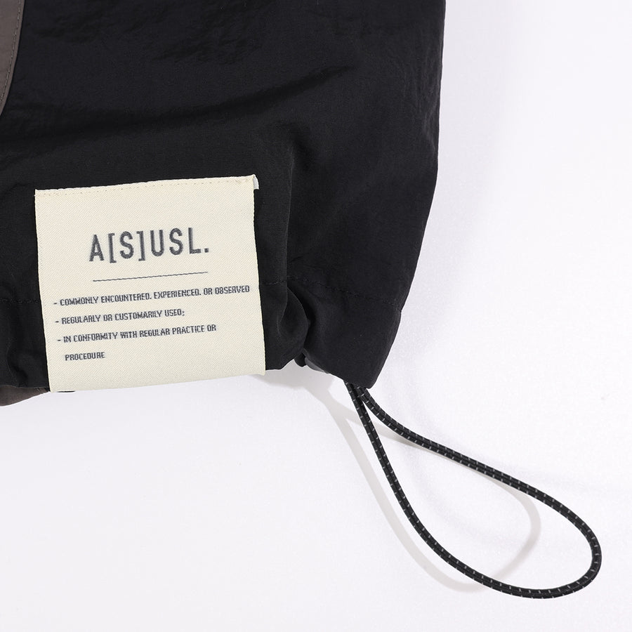 ASUSL NYLON PULLOVER TEE - CHARCOAL