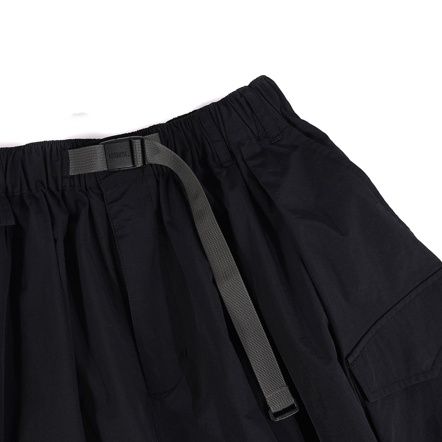 MULTI POCKETS SKIRT - BLACK