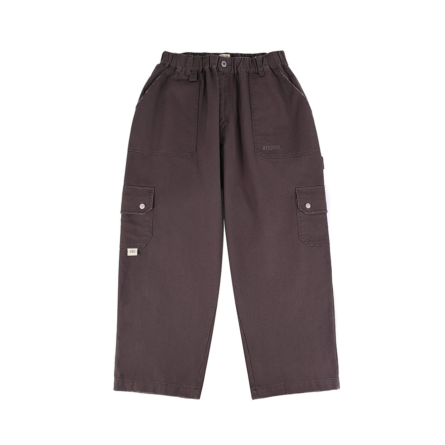 CANVAS MULTI POCKETS PAINTER PANTS - CHARCOAL
