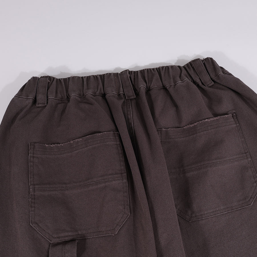 CANVAS MULTI POCKETS PAINTER PANTS - CHARCOAL