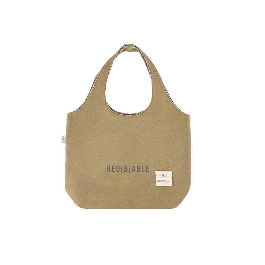 FREEDOM CANVAS TOTE BAG - BROWN