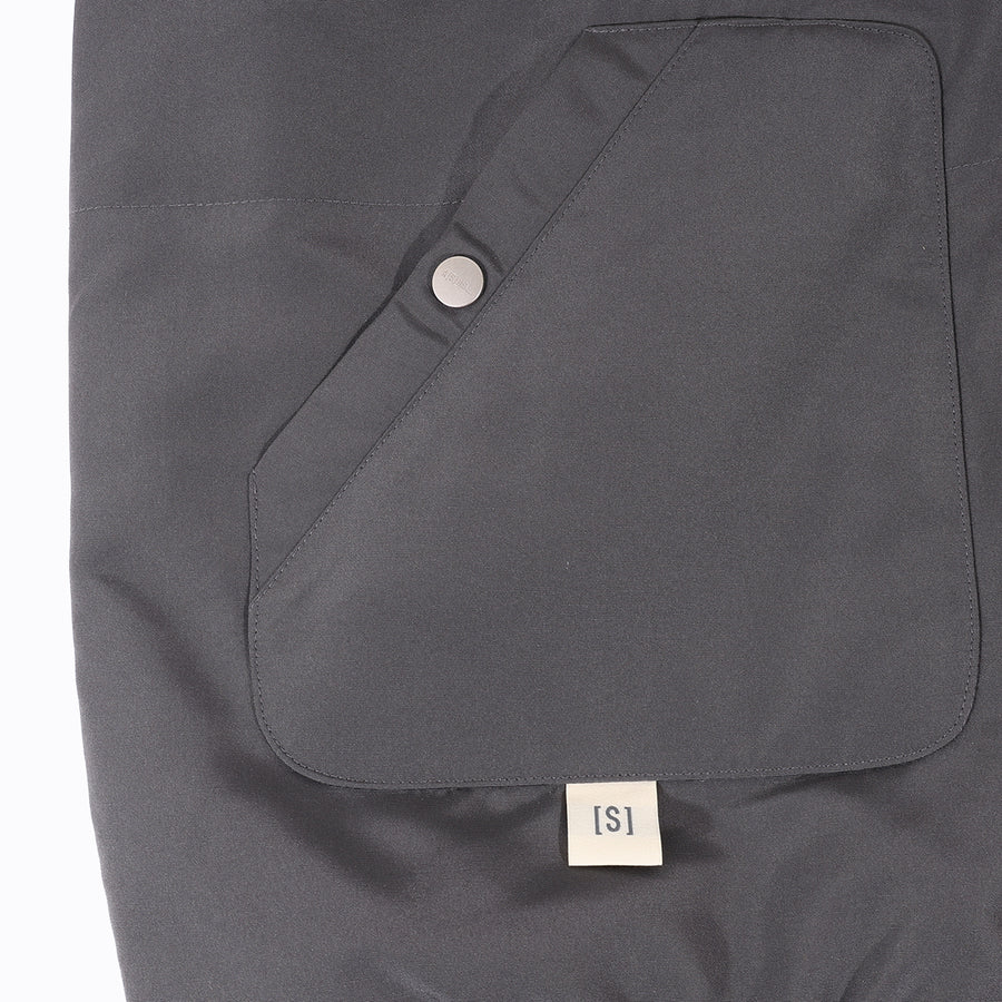 REVERSIBLE PATCHWORK PADDING VEST - CHARCOAL – ASUSL