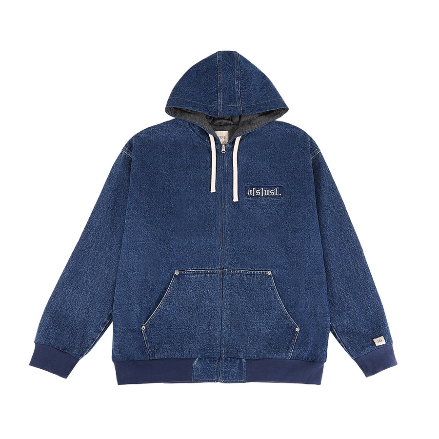 ASUSL EMB. DENIM ACTIVE JACKET - INDIGO BLUE