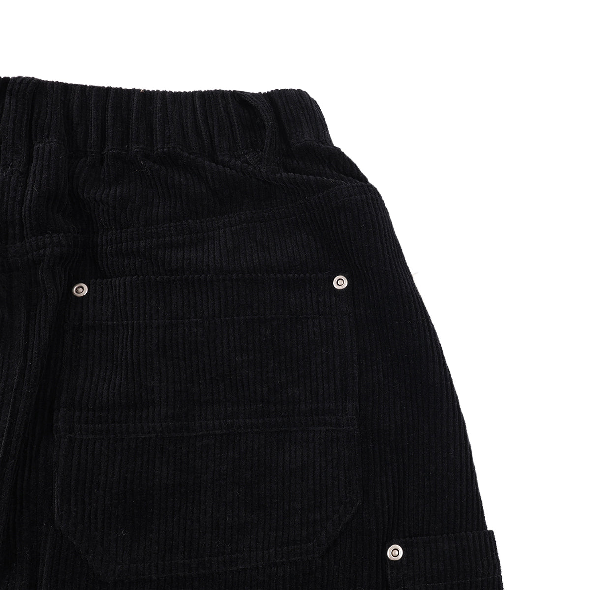 PATCH POCKETS A-LINE CORDUROY SKIRT-BLACK – ASUSL