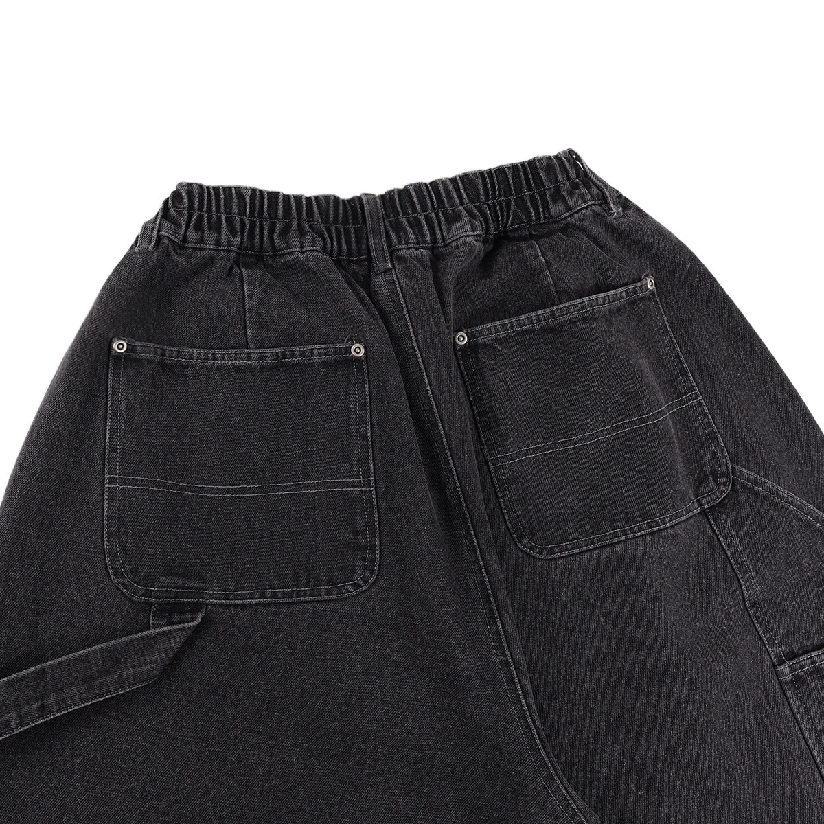 DENIM PATCHWORK PANTS- DENIM BLACK – ASUSL