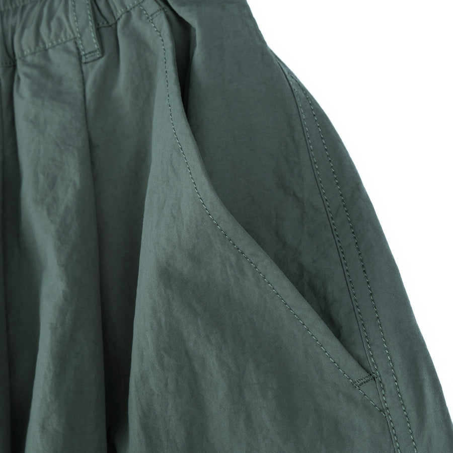 ZIPPER POCKET BALLON PANTS - FOREST