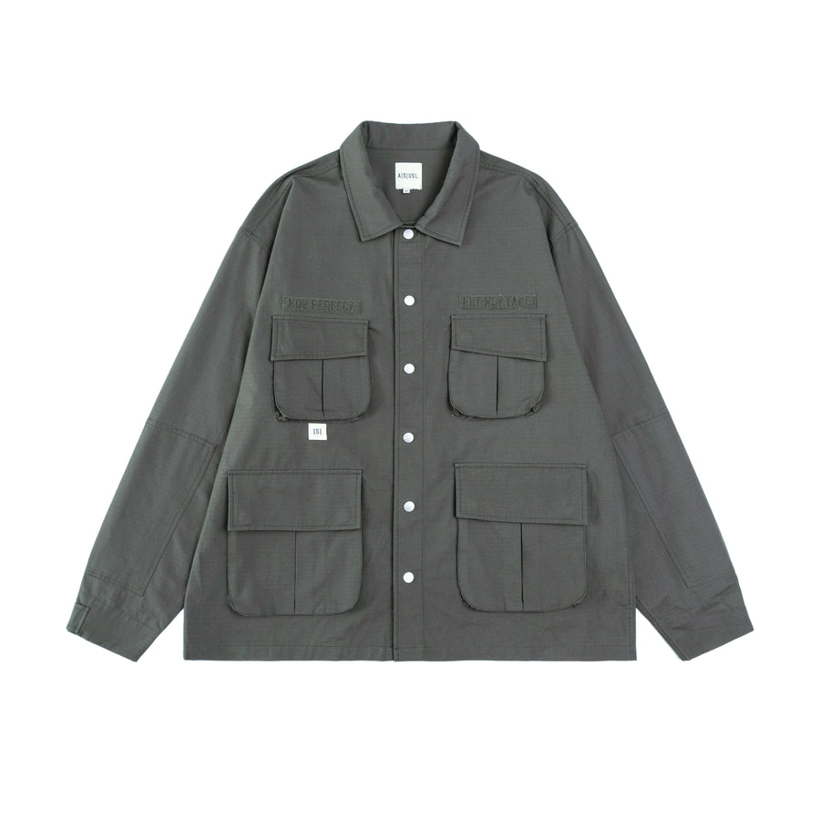 NOT PERFECT FOUR POCKET JACKET - OLIVE