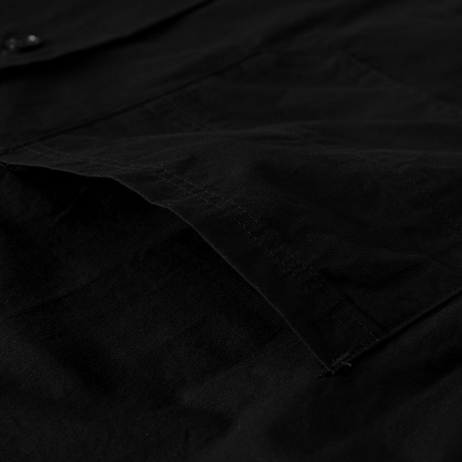 Cuban Short Sleeve Shirt - BLACK
