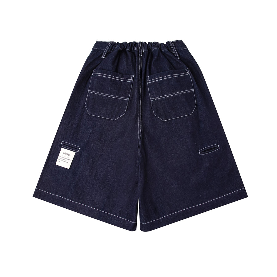 Denim Signature Shorts - BLUE