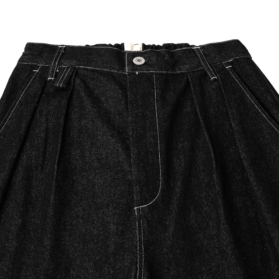 Denim Signature Shorts - BLACK